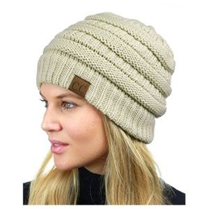 CC Winter Beanie Original Authentic Hat - Beige
